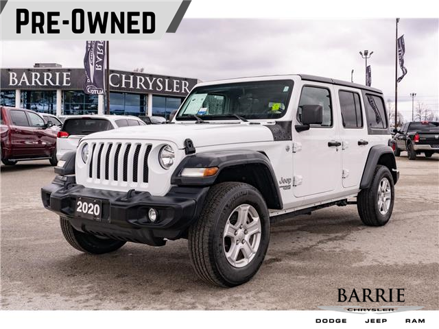 2020 Jeep Wrangler Unlimited Sport (Stk: 37302AU) in Barrie - Image 1 of 36