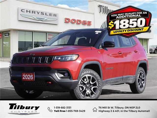 2026 Jeep Compass Trailhawk (Stk: 26-032) in Tilbury - Image 1 of 27