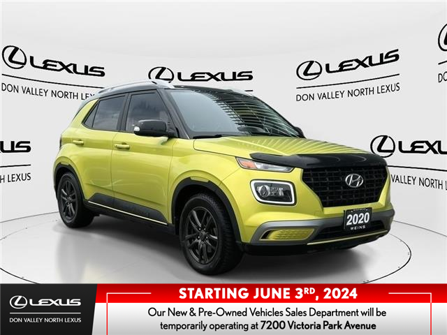 2020 Hyundai Venue Trend w/Urban PKG - Grey-Lime Interior (IVT) (Stk: 14110121B) in Markham - Image 1 of 2