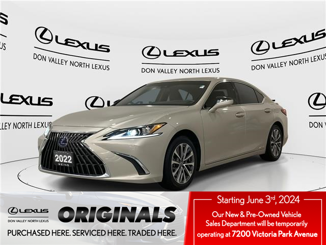 2022 Lexus ES 300h Base (Stk: 14109853A) in Markham - Image 1 of 2
