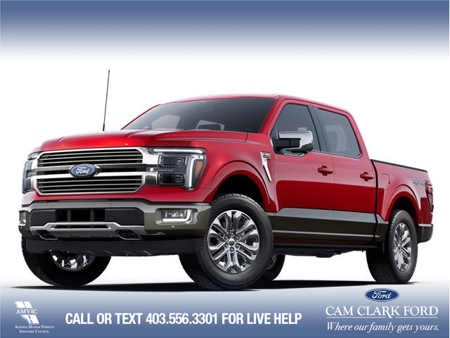2025 Ford F-150 King Ranch Red at $93,085