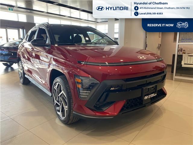 2025 Hyundai Kona 1.6T N Line w/Two-Tone Roof (Stk: S187) in Chatham - Image 1 of 14