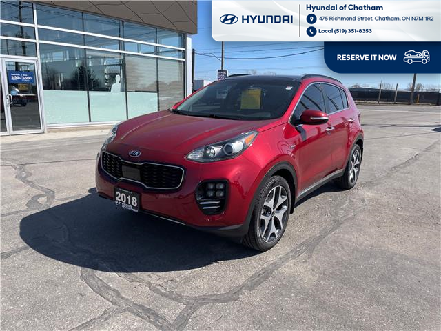 2018 Kia Sportage SX Turbo (Stk: S182A) in Chatham - Image 1 of 16