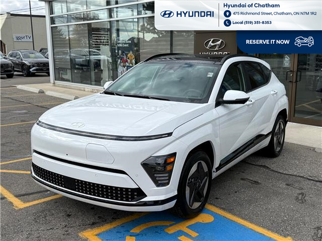 2026 Hyundai Kona Electric Preferred w/Ultimate Package (Stk: T043) in Chatham - Image 1 of 4 2026 Hyundai Kona Electric Preferred w/Ultimate Package (Stk: T043) in Chatham - Image 1 of 4