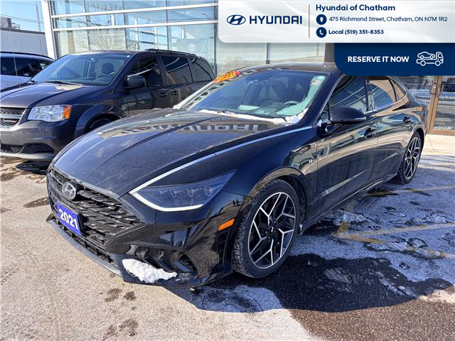 2021 Hyundai Sonata N Line (Stk: S195A) in Chatham - Image 1 of 24