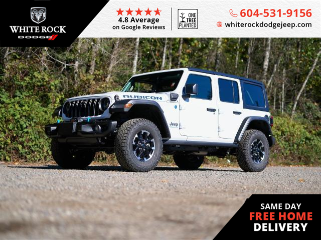 2024 Jeep Wrangler 4xe Rubicon (Stk: R193582) in Surrey - Image 1 of 24