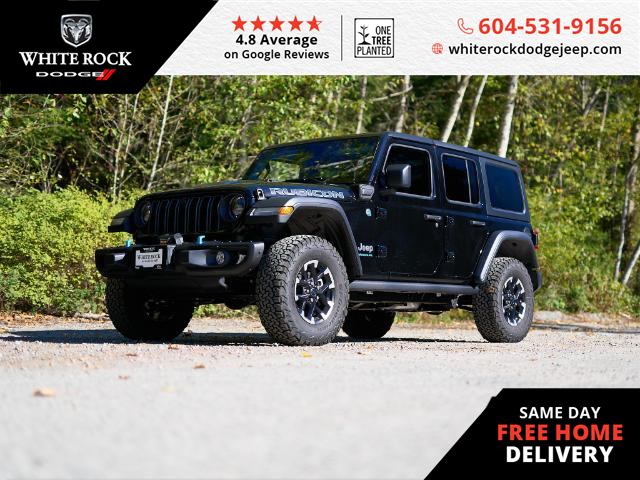 2024 Jeep Wrangler 4xe Rubicon (Stk: R193576) in Surrey - Image 1 of 25