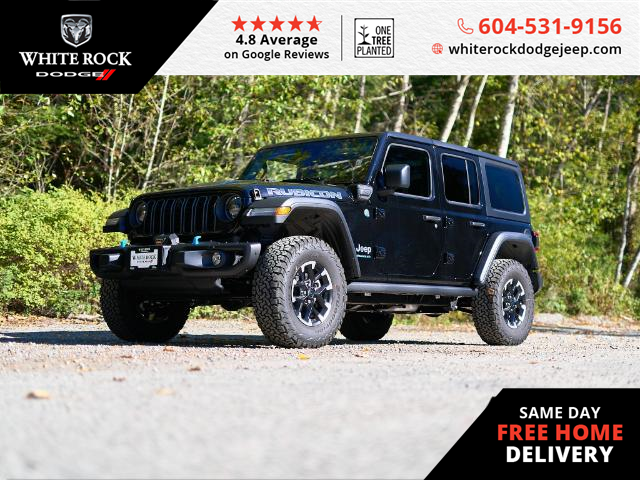 2024 Jeep Wrangler 4xe Rubicon (Stk: R193577) in Surrey - Image 1 of 25