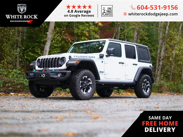 2024 Jeep Wrangler 4xe Rubicon (Stk: R193585) in Surrey - Image 1 of 21