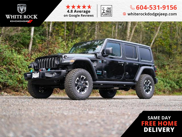 2024 Jeep Wrangler 4xe Rubicon (Stk: R193578) in Surrey - Image 1 of 27