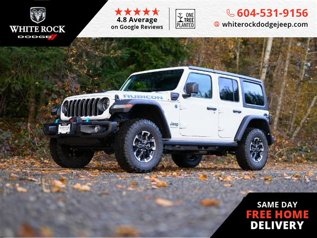 2024 Jeep Wrangler 4xe Rubicon (Stk: R193583) in Surrey - Image 1 of 28