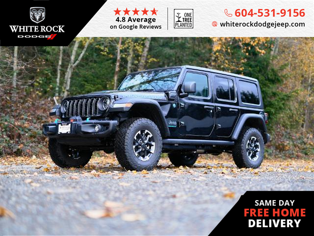 2024 Jeep Wrangler 4xe Rubicon (Stk: R193581) in Surrey - Image 1 of 25