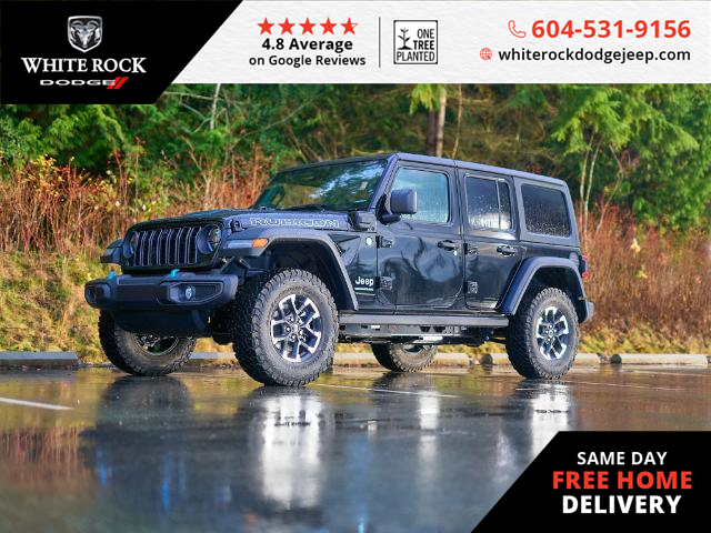 2024 Jeep Wrangler 4xe Rubicon (Stk: R186574) in Surrey - Image 1 of 21