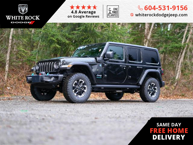 2024 Jeep Wrangler 4xe Rubicon (Stk: R194191) in Surrey - Image 1 of 24