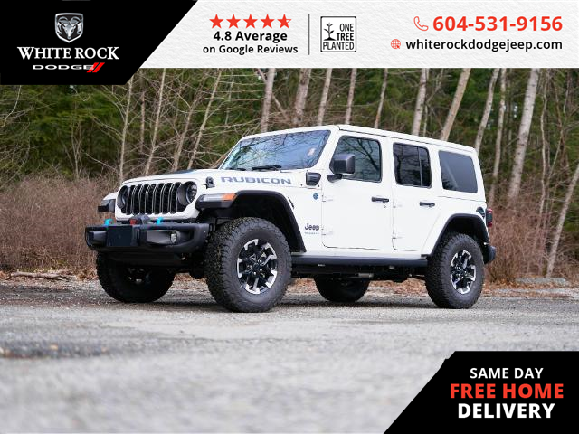 2024 Jeep Wrangler 4xe Rubicon (Stk: R194192) in Surrey - Image 1 of 24