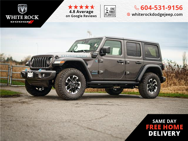 2024 Jeep Wrangler 4xe Rubicon (Stk: R186579) in Surrey - Image 1 of 26