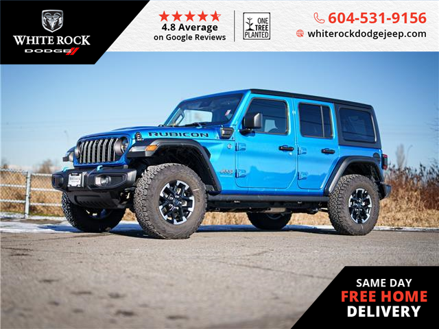 2024 Jeep Wrangler 4xe Rubicon (Stk: R186582) in Surrey - Image 1 of 21