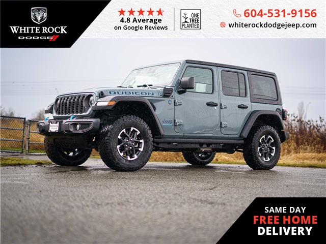 2024 Jeep Wrangler 4xe Rubicon (Stk: R198653) in Surrey - Image 1 of 25