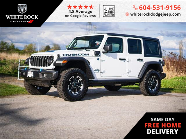 2024 Jeep Wrangler 4xe Rubicon (Stk: R186575) in Surrey - Image 1 of 23