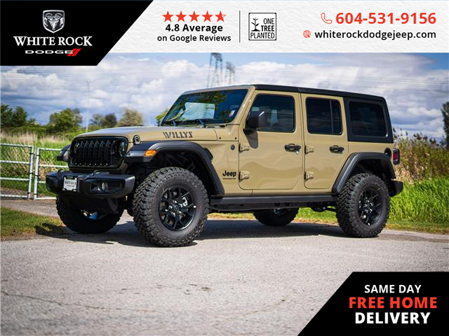 2025 Jeep Wrangler Sport (Stk: S574966) in Surrey - Image 1 of 28
