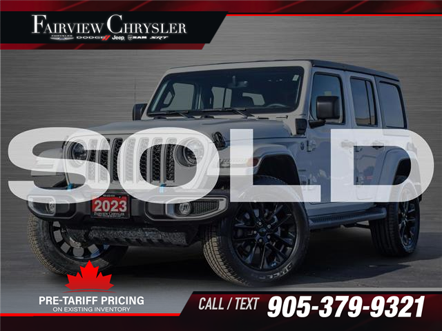 2023 Jeep Wrangler 4xe Sahara (Stk: U20809) in Burlington - Image 1 of 32
