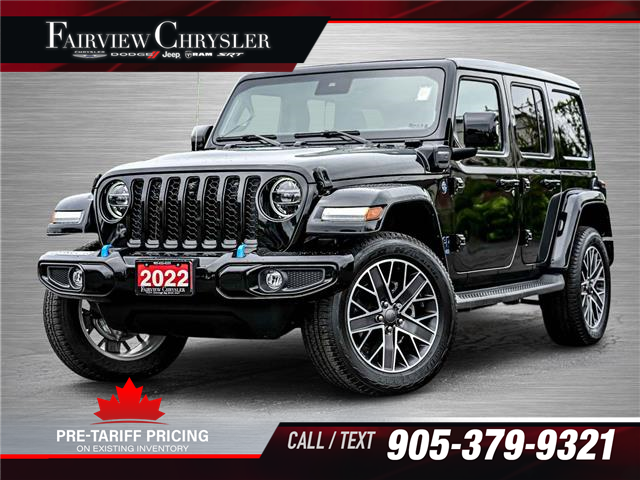 2022 Jeep Wrangler 4xe (PHEV) Sahara (Stk: U21095) in Burlington - Image 1 of 37