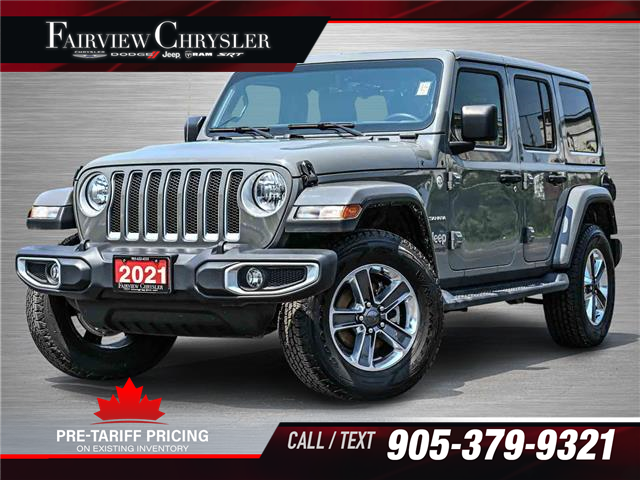2021 Jeep Wrangler Unlimited Sahara (Stk: U21104) in Burlington - Image 1 of 31