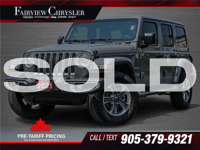 2021 Jeep Wrangler Unlimited Sahara (Stk: U21104) in Burlington - Image 1 of 32