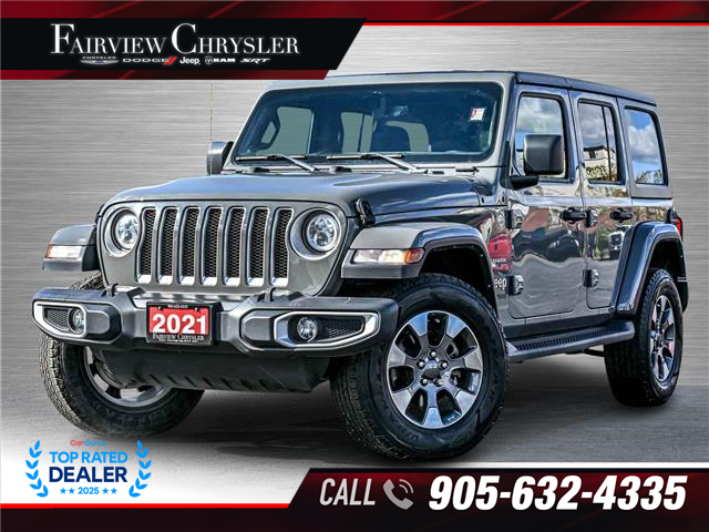 2021 Jeep Wrangler Unlimited Sahara (Stk: U21362) in Burlington - Image 1 of 31