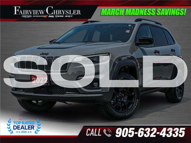 2022 Jeep Cherokee Sport (Stk: U21169) in Burlington - Image 1 of 33