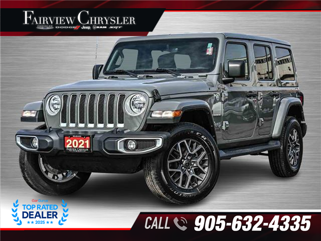 2021 Jeep Wrangler Unlimited Sahara (Stk: U21578) in Burlington - Image 1 of 31