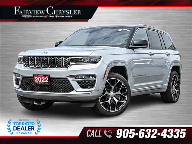 2022 Jeep Grand Cherokee Summit (Stk: U21521) in Burlington - Image 1 of 34