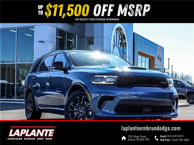2025 Dodge Durango R/T (Stk: 25074) in Embrun - Image 1 of 26