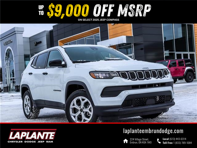 2025 Jeep Compass Sport (Stk: 25060) in Embrun - Image 1 of 19