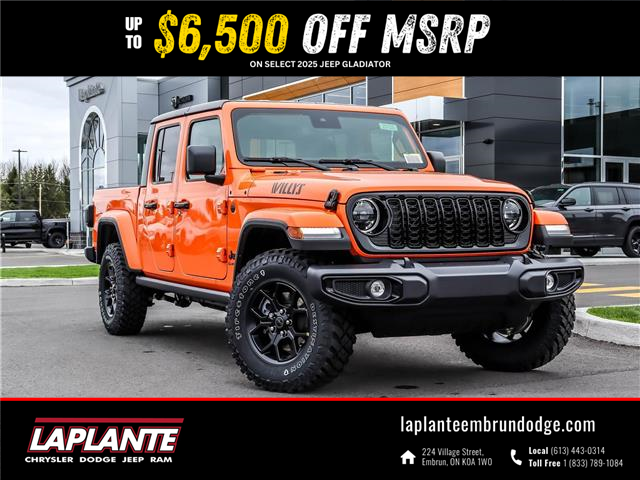 2025 Jeep Gladiator Sport S (Stk: 25120) in Embrun - Image 1 of 21