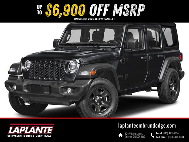 New 2025 Jeep Wrangler Sport  - Embrun - Laplante Chrysler Dodge Jeep Ram