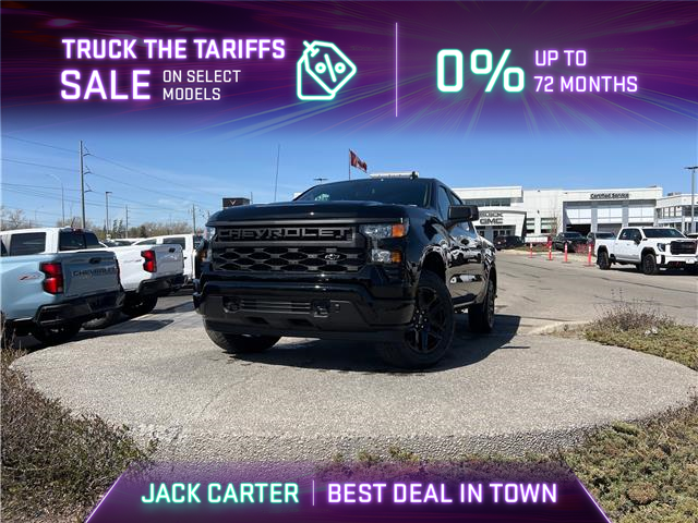 2025 Chevrolet Silverado 1500 Custom (Stk: SZ225170) in Calgary - Image 1 of 19