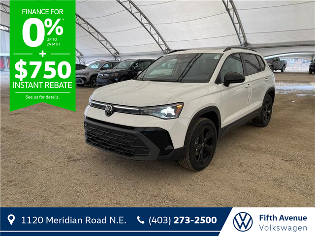 2025 Volkswagen Taos Comfortline Black Edition (Stk: 25128) in Calgary - Image 1 of 11