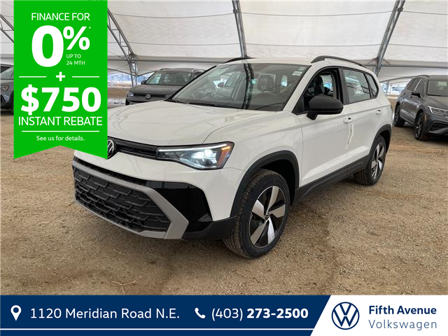 2025 Volkswagen Taos Trendline (Stk: 25146) in Calgary - Image 1 of 12