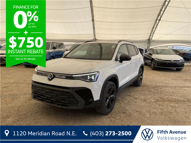 2025 Volkswagen Taos Comfortline Black Edition (Stk: 25171) in Calgary - Image 1 of 14