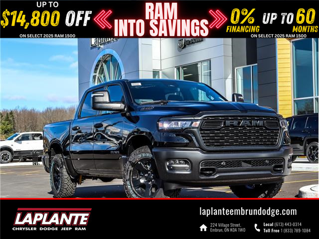2025 RAM 1500 Tradesman (Stk: 25038) in Embrun - Image 1 of 22