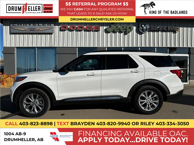 2021 Ford Explorer XLT (Stk: 28061) in Drumheller, - Image 1 of 27