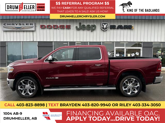 2021 RAM 1500 Limited Longhorn (Stk: 24796) in Drumheller, - Image 1 of 29