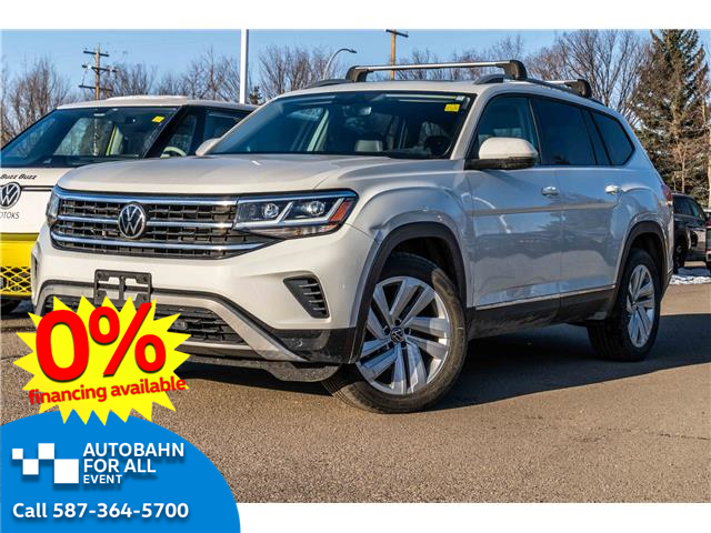 2021 Volkswagen Atlas 3.6 FSI Highline (Stk: KU0346) in Okotoks - Image 1 of 35