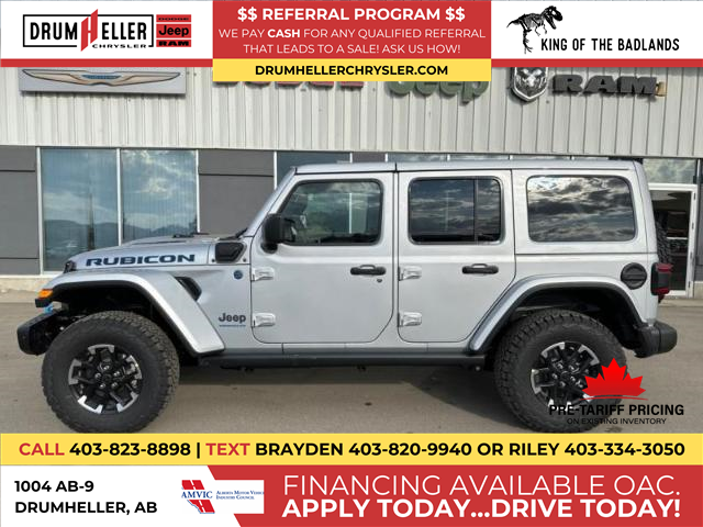 2024 Jeep Wrangler 4xe Rubicon (Stk: 27092) in Drumheller, - Image 1 of 27