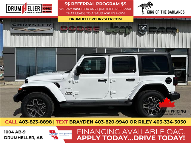 2024 Jeep Wrangler Sahara (Stk: 27703) in Drumheller, - Image 1 of 25