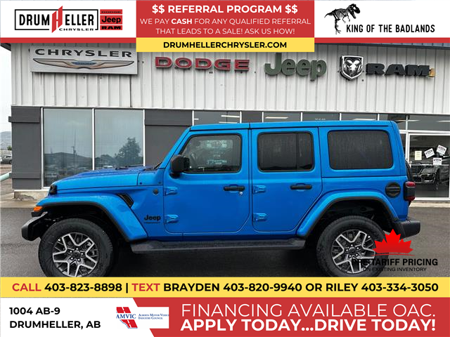 2025 Jeep Wrangler Sahara (Stk: 28533) in Drumheller, - Image 1 of 25