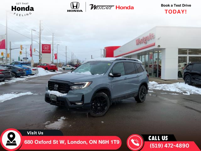 2025 Honda Passport Black Edition Grey with 9,765km at $54,495