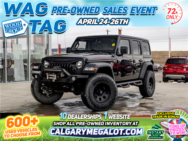 2021 Jeep Wrangler Unlimited Sport (Stk: SQ0855A) in Calgary - Image 1 of 39