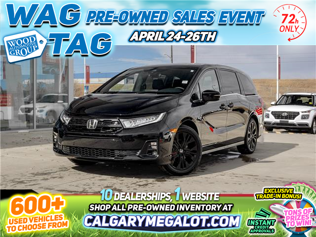 2025 Honda Odyssey Black Edition (Stk: VQ0297SS) in Calgary - Image 1 of 41